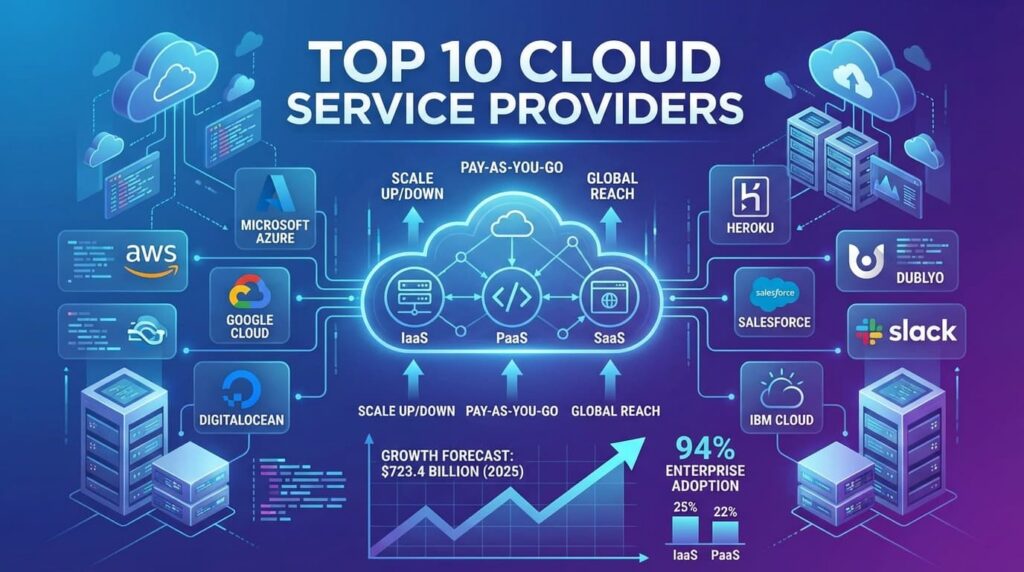 Top 10 cloud service providers in 2026: a complete guide